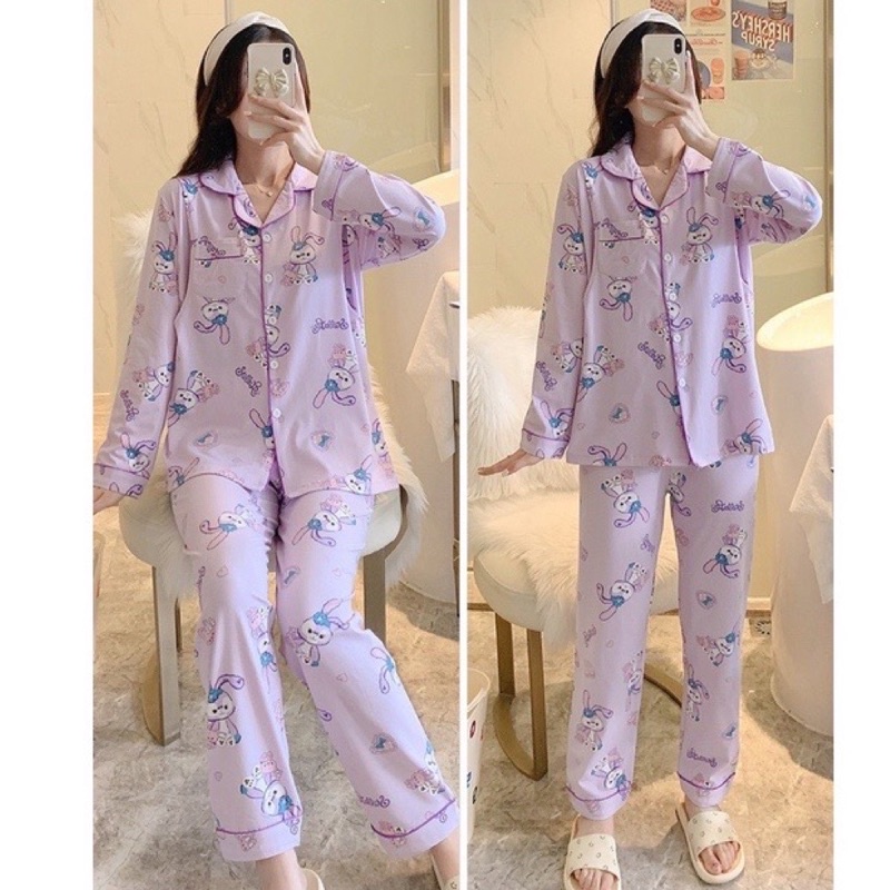 [Xả Kho]Bộ Pijama Tay Dài Quần Dài (Bộ Mặc Ngủ Nhà)