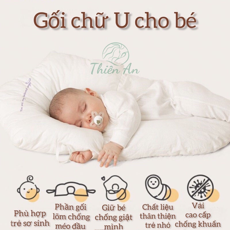 Gối ôm cho bé, gối chữ u cho bé
