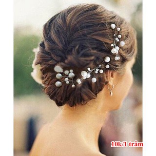trâm cài tóc cô dâu nhỏ xinh trắng