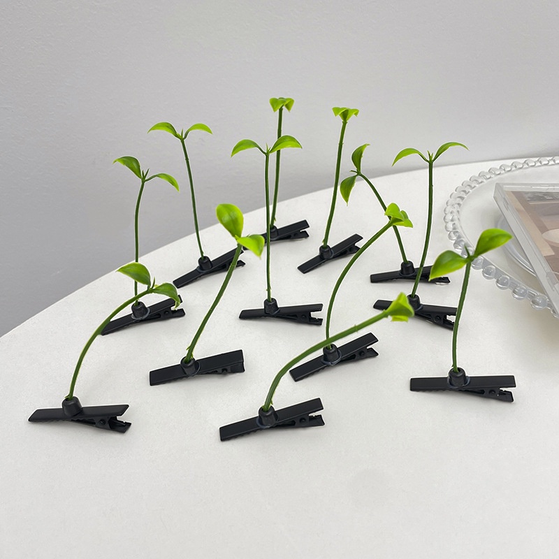 Kẹp Tóc Hình Cỏ Nhỏ Dễ Thương Cho Nam Nữ