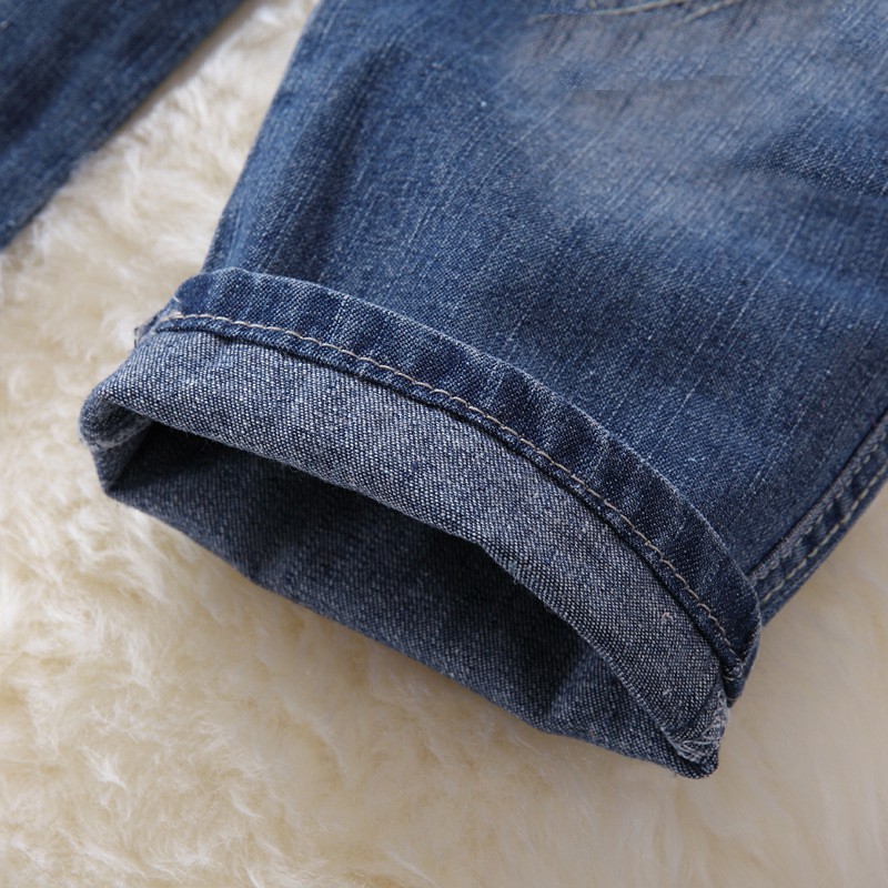 Quần Jeans Rách Lưng Thun Phong Cách Hàn Quốc 2021 Cho Bé 2-7 Tuổi