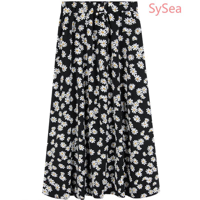 Chân Váy Maxi Lưng Cao Hoạ Tiết Hoa Cúc Nữ Tính | BigBuy360 - bigbuy360.vn