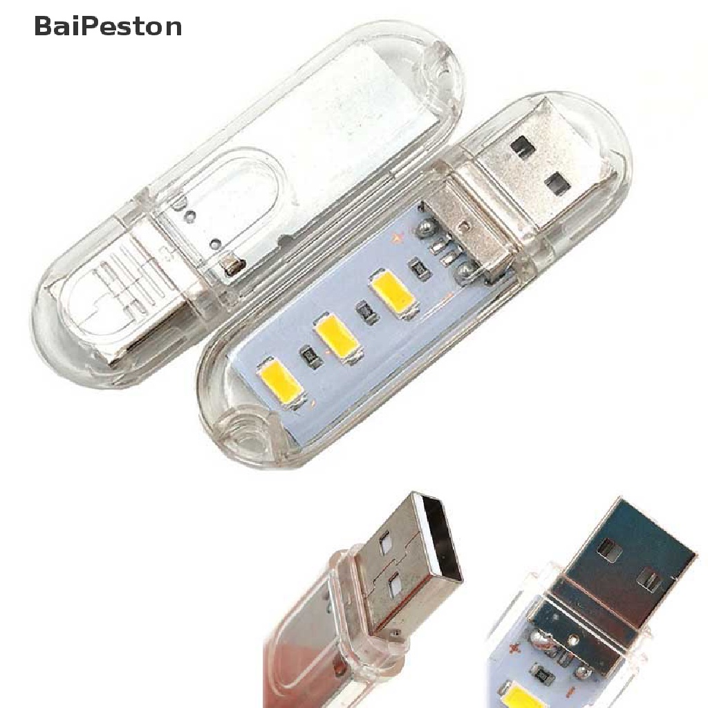 Đèn Ngủ 3 Bóng LED Mini Sạc USB Dùng Khi Đi Cắm Trại