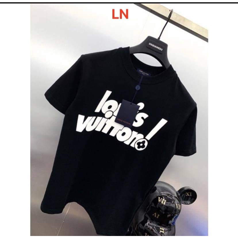 Áo thun Nam Nữ Louiss Vuitton tay lỡ cổ tròn - Áo phông unisex form rộng