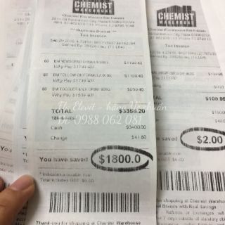 Sữa Blackmores Úc 1,2,3