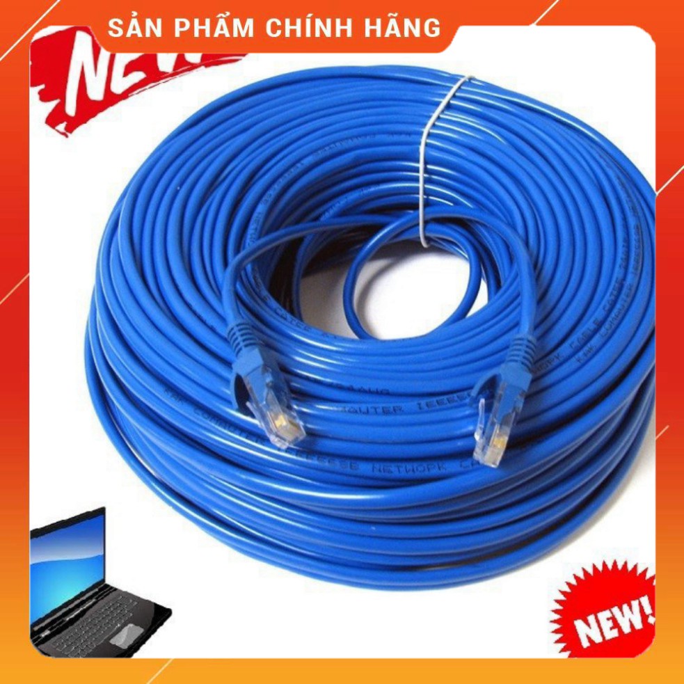 (Chính Hãng) cáp mạng cat 6 bấm sẵn 2 đầu 100m , 80m , 70, 60m