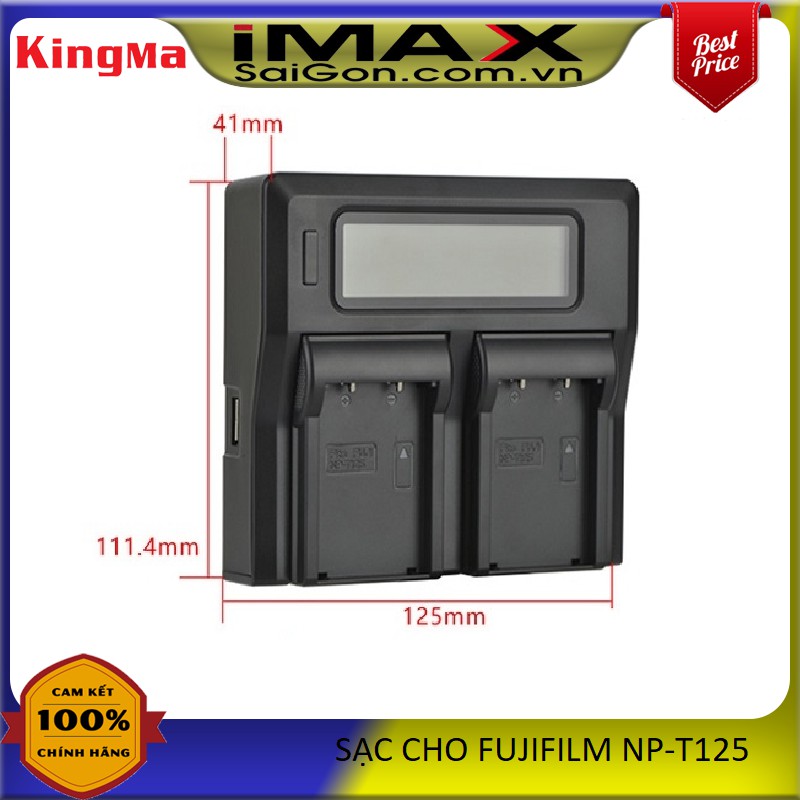 PIN MÁY ẢNH KINGMA CHO FUJIFILM NP-T125