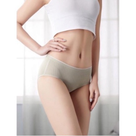 Quần lót cotton gân tăm không đường may kháng khuẩn