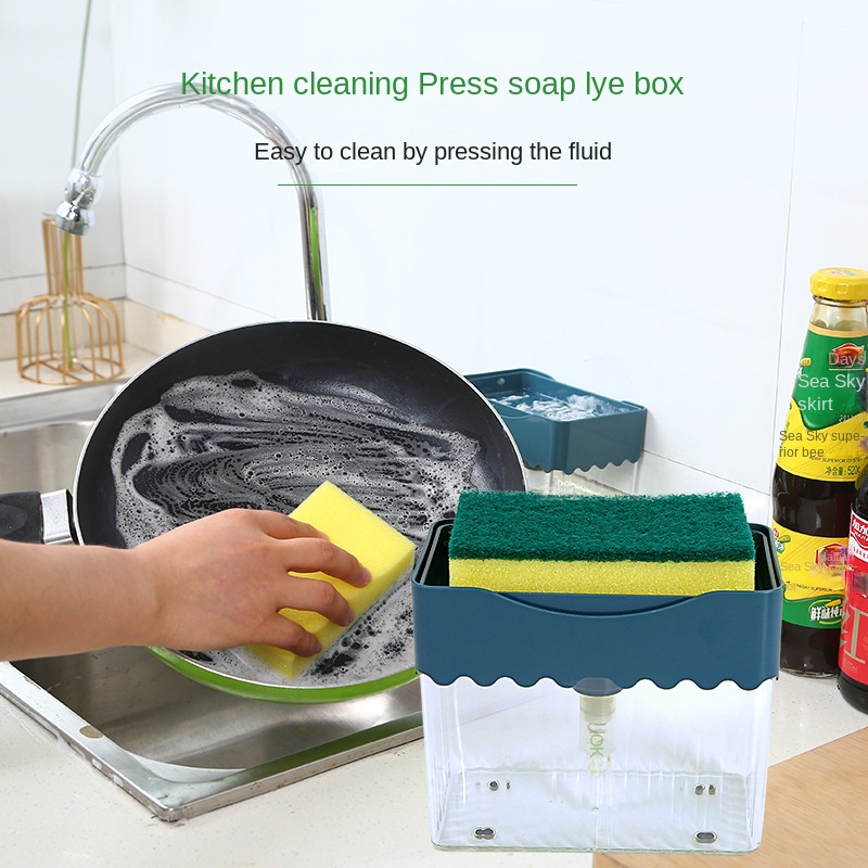 Cọ Xốp Rửa Chén Dạng Nhấn Tự Động Tiện Dụng Cho Nhà Bếp