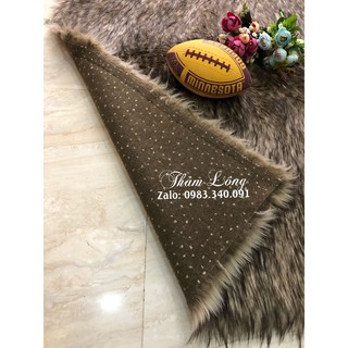 Thảm lông chụp ảnh nâu chuột đen - 1m x 80cm