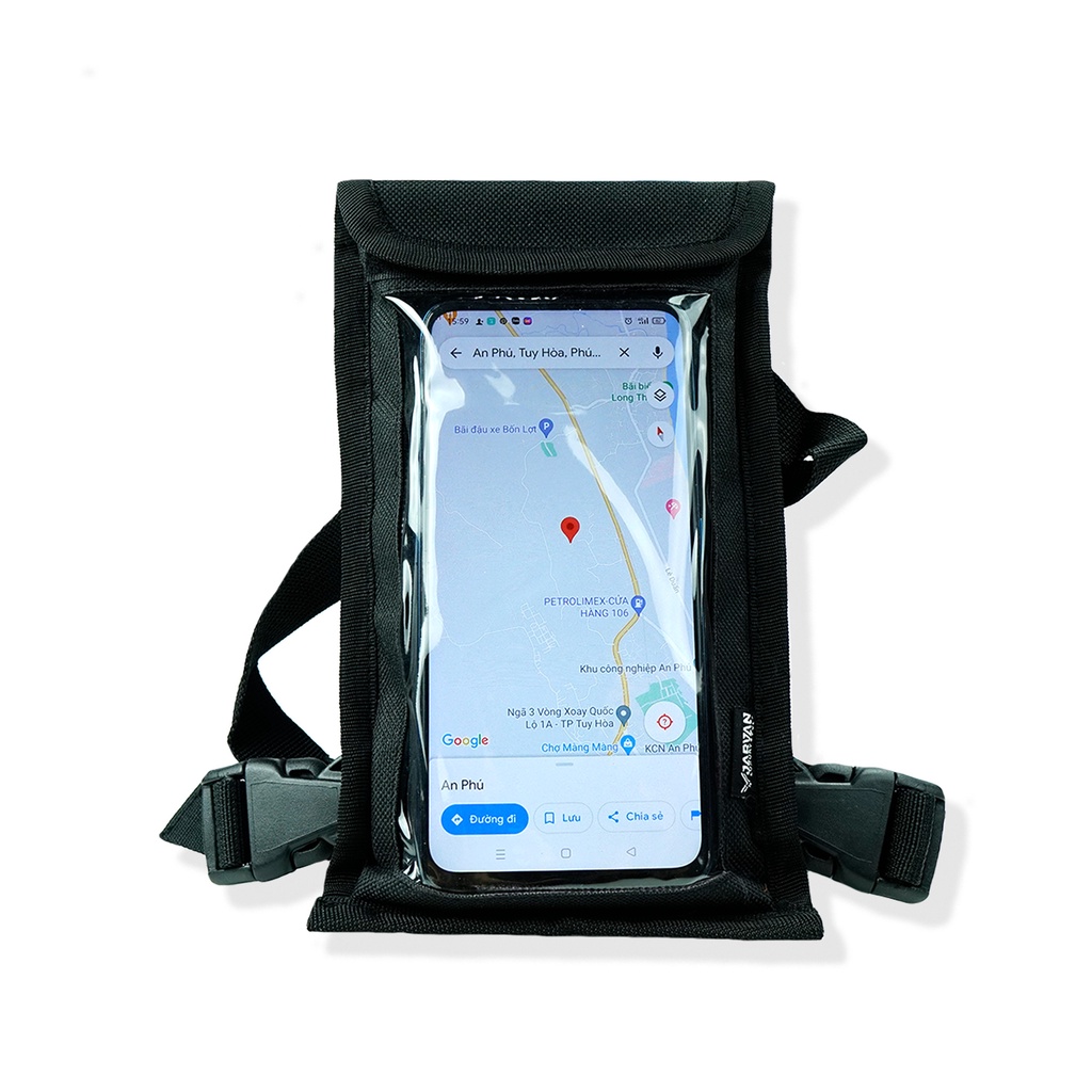 Túi mini treo đầu xe máy cảm ứng điện thoại siêu tiện dụng