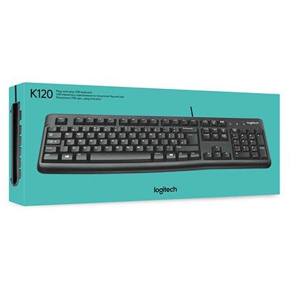 Phím có dây Logitech K120, Phím Logitech hàng chính hãng bảo hành 36 tháng