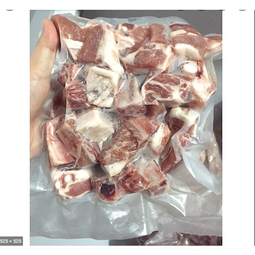 1kg xương sườn bò sắc khúc sẵn tiện lợi