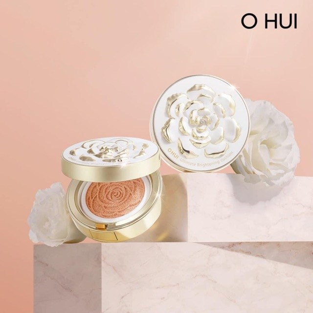 [AUTH] Phấn nước Ohui hoa hồng trắng da OHUI Ultimate Brightening Cushion