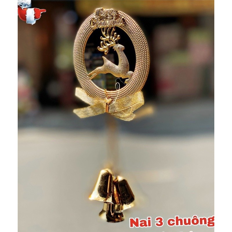 Dây nai chuông treo trang trí Noel 12cm