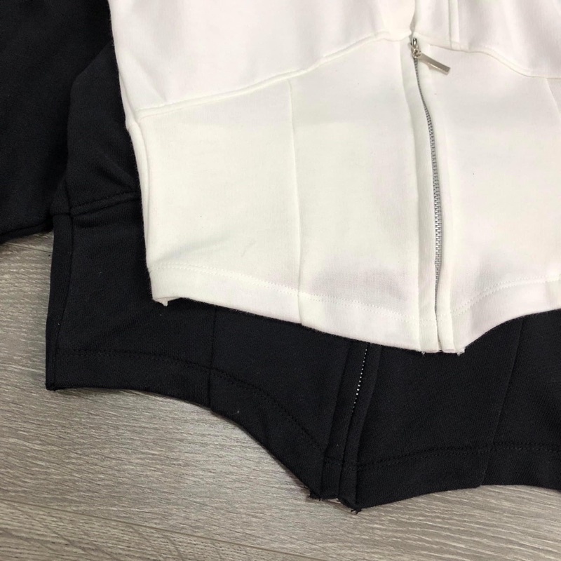 Áo khoá nỉ da cá có mũ