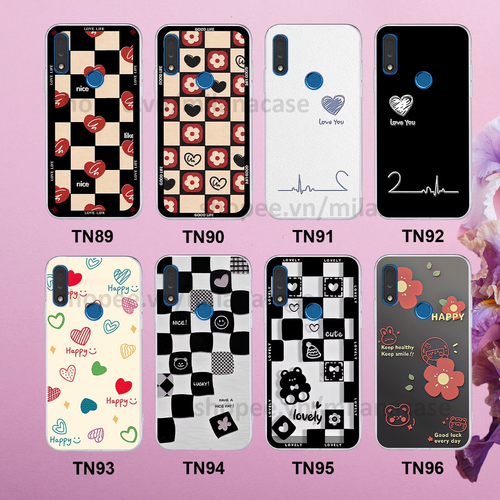Ốp Vsmart Star 3 / Star 4 / Star3 / Star4 in hình caro trái tim siêu đẹp, siêu nét đầy phong cách cá tính