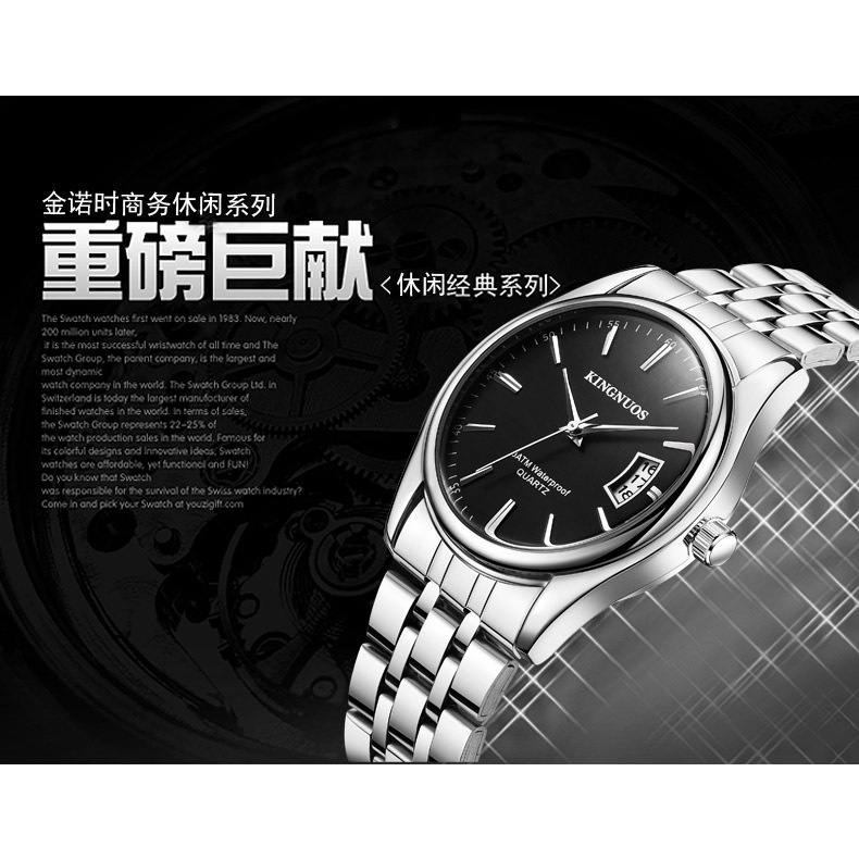 Đồng Hồ Nam KINGNUOS Mặt Kính Sapphire Chống Xước, Đồng Hồ Nam Cao Cấp KINGNUOS