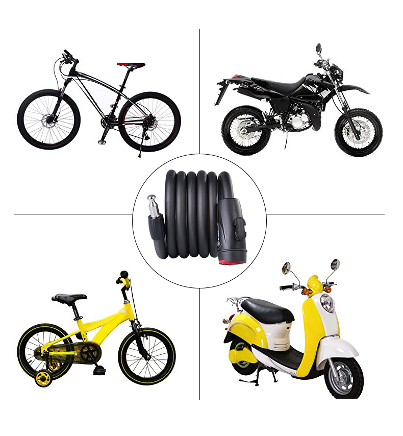 Dây khóa cài bằng thép không gỉ cho xe đạp/xe điện an toàn chất lượng cao