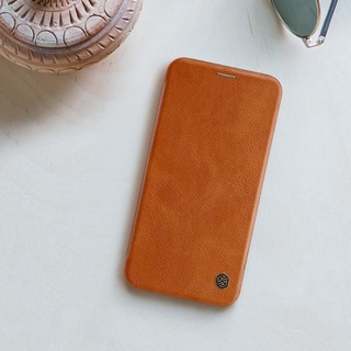 Bao da iphone x/ xs/ xs max/ xr hiệu nillkin qin chính hãng.