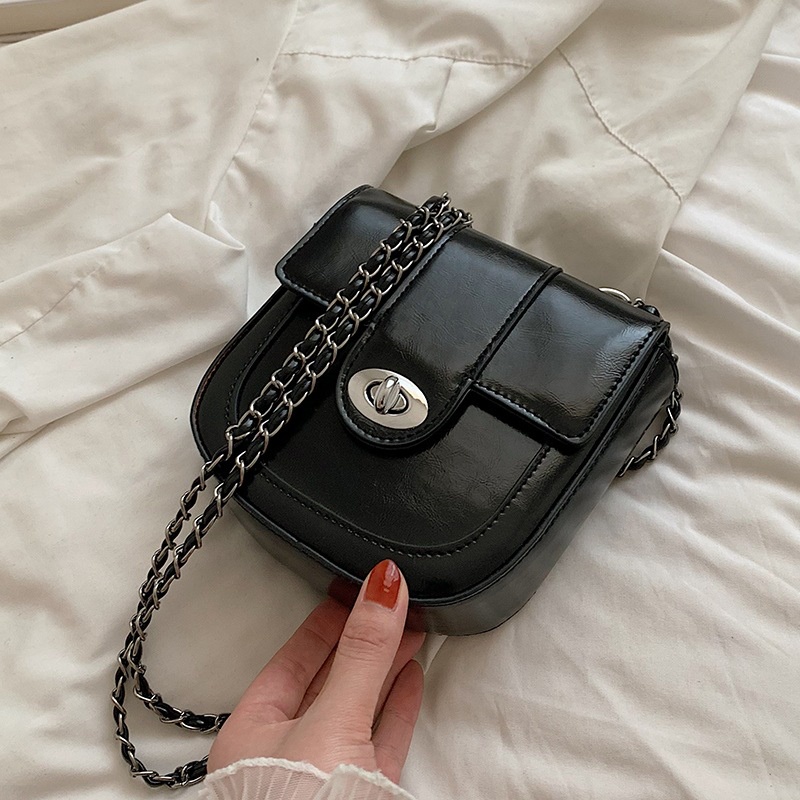 Túi xách IELGY đeo chéo phối dây xích thời trang cổ điển cho nữ