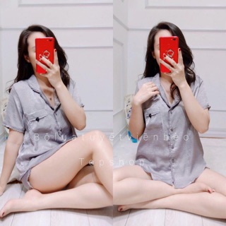 Bộ viền beo chất lụa nhung