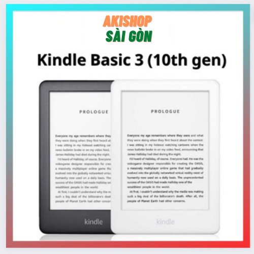 Máy đọc sách cũ Kindle Basic 10th 4GB chính hãng có đèn nền