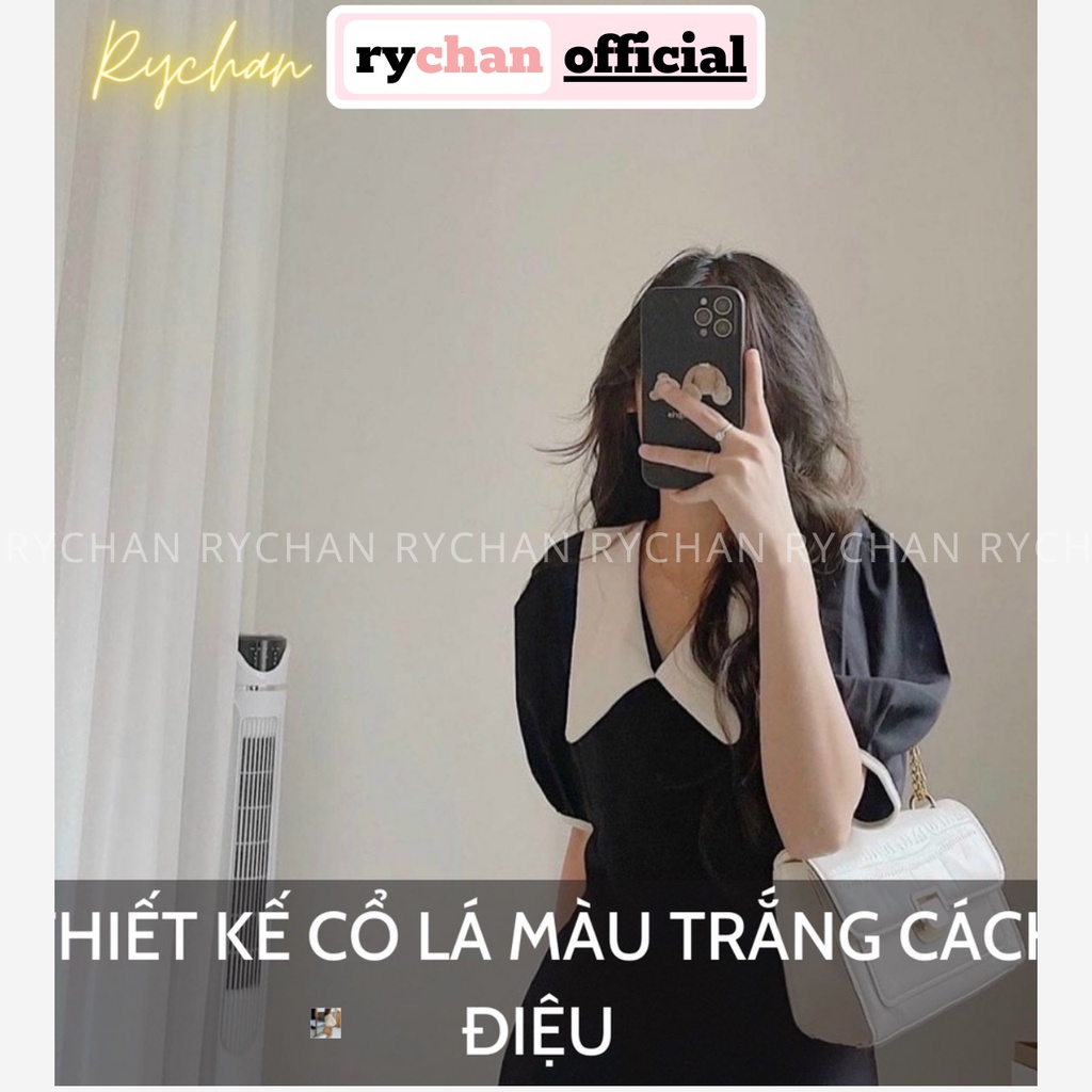 Đầm Xòe Midi Dáng Dài Cổ Lá [ẢNH THẬT CUỐI] - DX0137