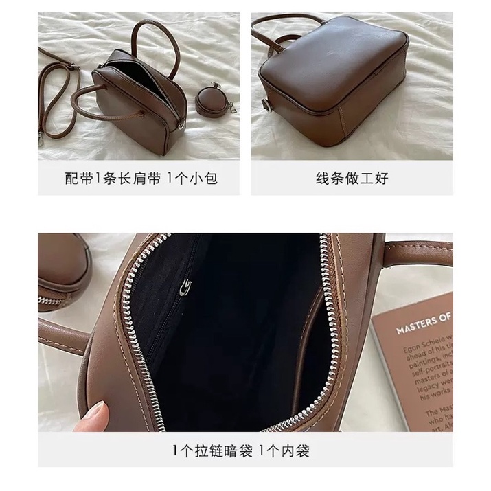 Túi xách, đeo chéo Boston phong cách Hàn Quốc 2022