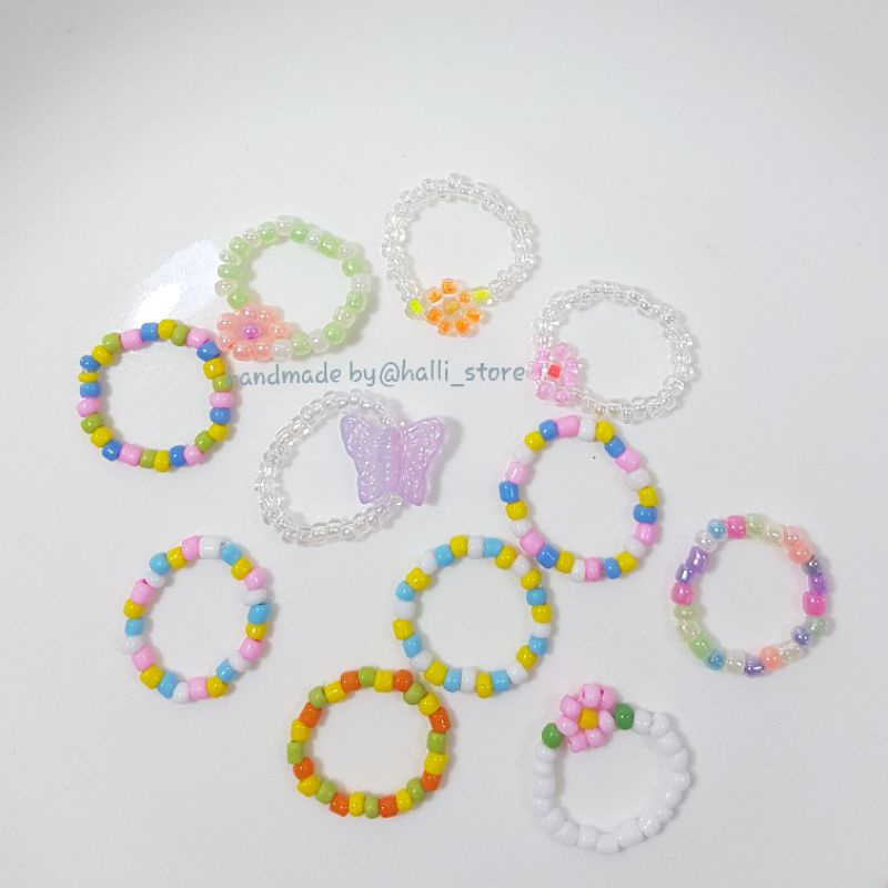 Nhẫn hạt cườm  - Ring - Handmade by @halli_store