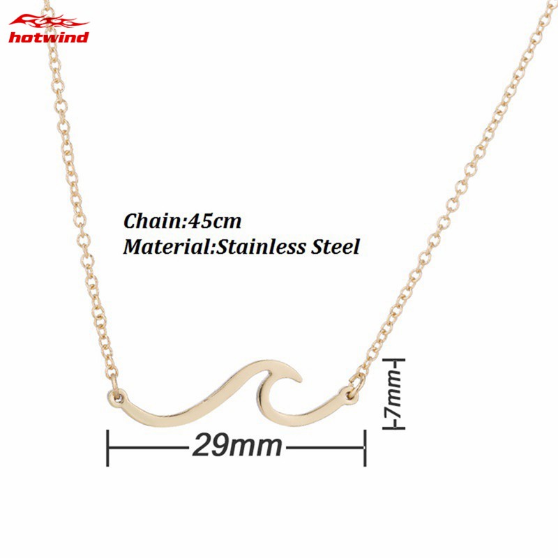 Dây Chuyền Mặt Hình Sóng Thời Trang Cho Nữ