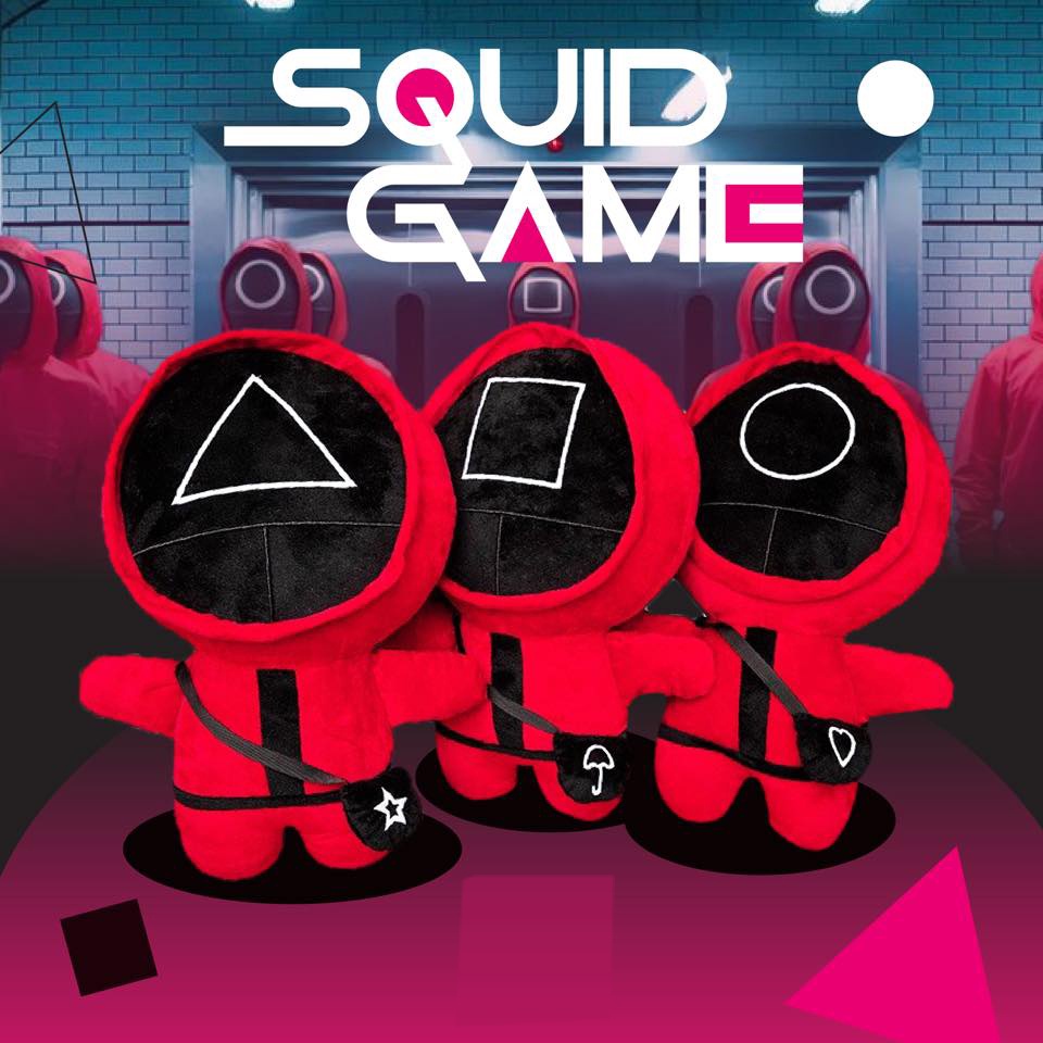 [CHUYÊN SỈ GIÁ SỐC] Gấu Bông Squid Game (Trò Chơi Con Mực) Cực Lạ Mắt 2 Size