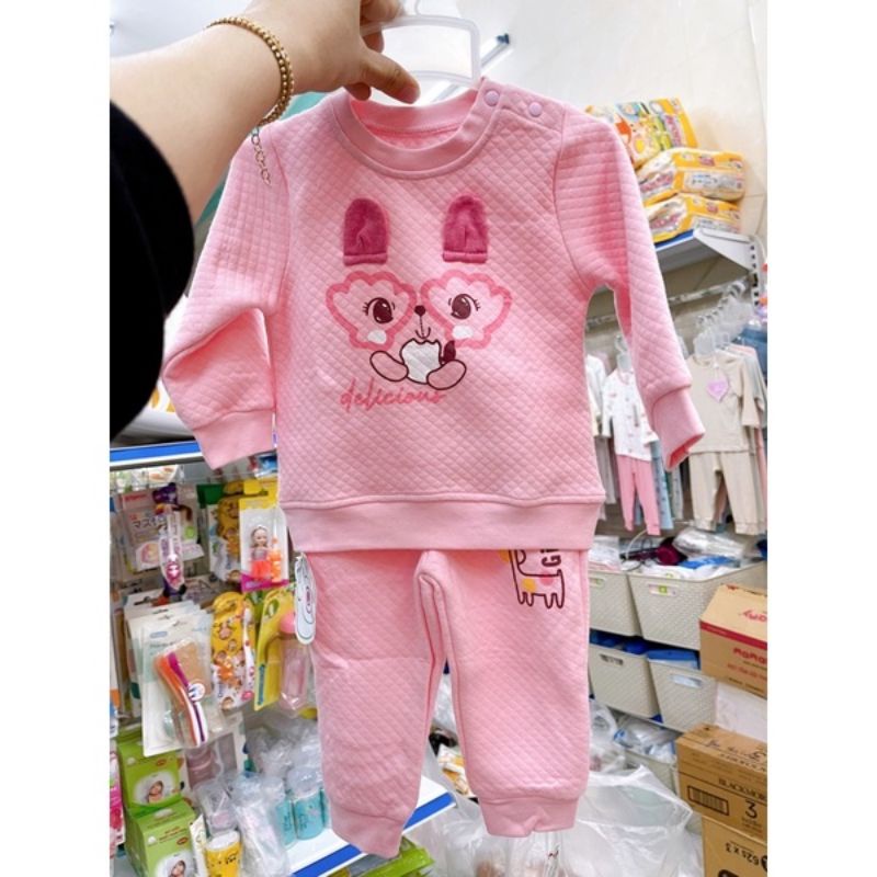 Bộ nỉ trần bông Dokma cho bé