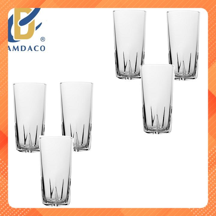FREESHIP TOÀN QUỐC 50K - Bộ 6 Ly Cốc Thủy Tinh Uống Cà Phê 38 Khía 295ML Camdaglassco