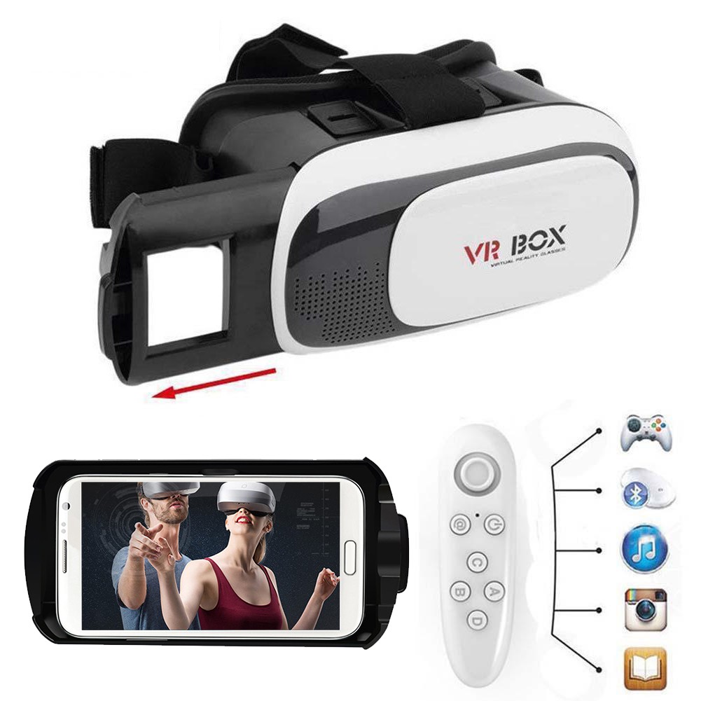 VR Virtual Reality Glasses Smart Bluetooth Wireless Remote Control Gamepad