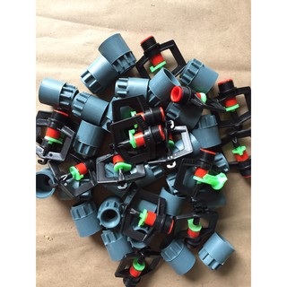 Béc tưới cây, béc phun, Bộ 20 đầu béc tưới cây, tưới hoa tặng kèm 20 đầu nối; Béc tưới phong lan; Béc tưới vườn; béc qua