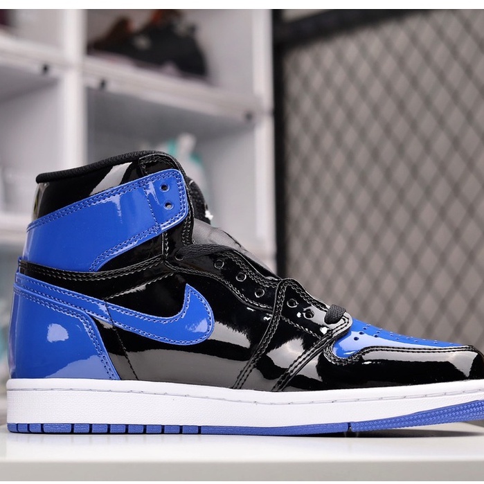 Giày Air Jordan 1 High " Patent Blue "