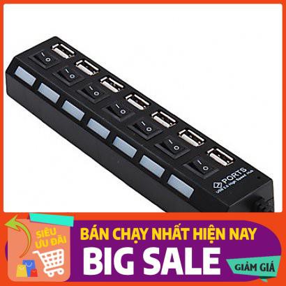 Bộ chua usb 7 cổng - Hub chia usb 1 ra 7 có công tắc - Hàng loại 1