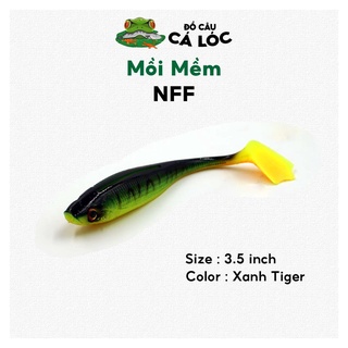 Mồi mềm NFF IKA / cá giả đuôi chân vịt chuyên câu lure cá lóc, chẽm / Duckfin Shad 3.5inch