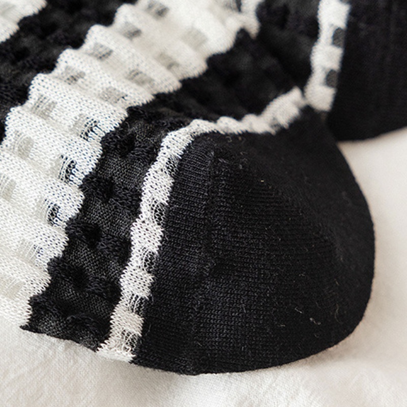 Vớ Cotton Sợi Thủy Tinh Ngắn Tới Mắt Cá Chân Phối Bèo In Họa Tiết Thắt Nơ Ngọt Ngào Thời Trang Mùa Hè Cho Nữ YOUYO