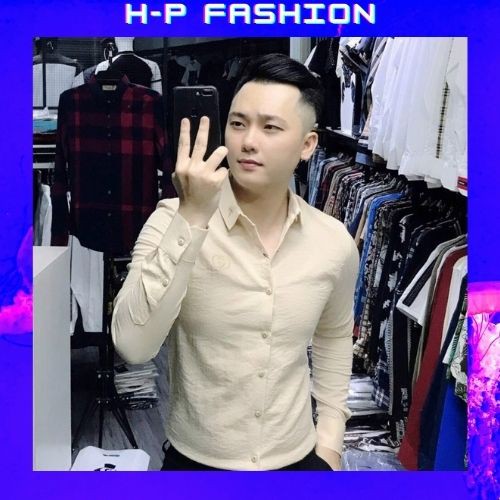 Áo Sơ Mi Nam Dài Tay 🔵 𝐅𝐑𝐄𝐄 𝐒𝐇𝐈𝐏 🔵 Sơ Mi Nam Vải Lụa Co Giãn Hàng Quảng Châu Thời Trang Hpfashion - Asmnhp011