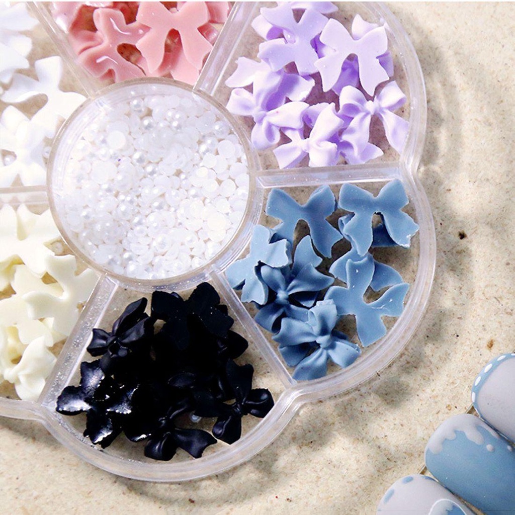 Hộp Phụ Kiện Trang Trí Móng 3D Thời Trang|Phụ Kiện Trang Trí Móng Tay Nghệ Thuật DIY
