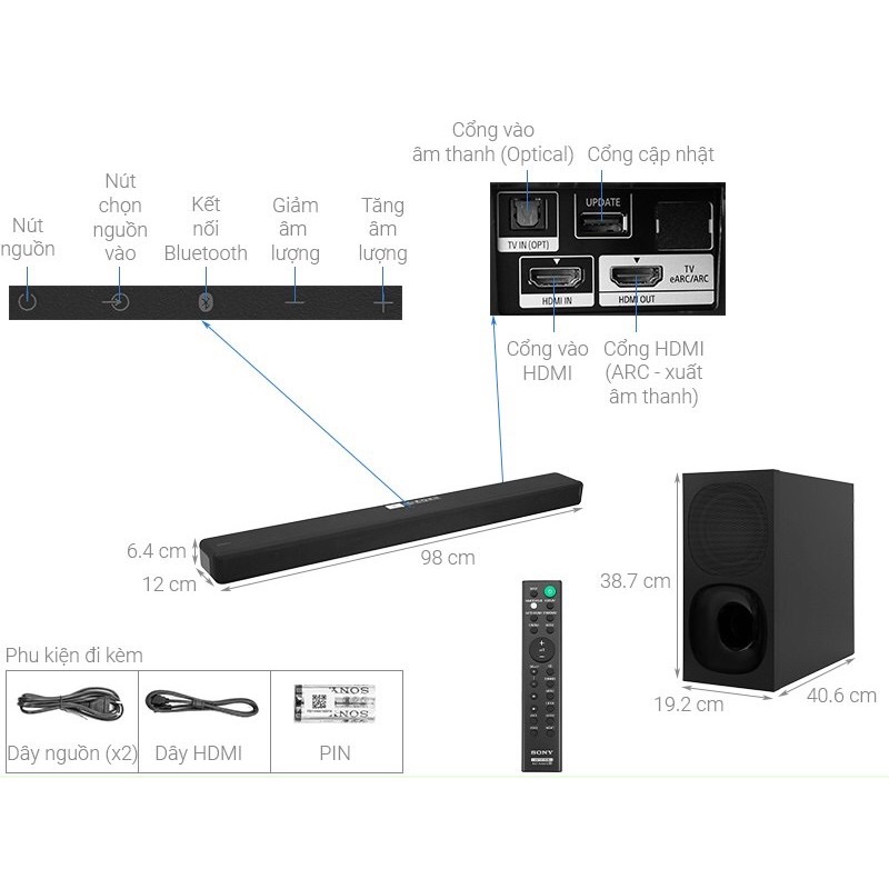 Loa thanh Sony 3.1 HT-G700.MODEL2020