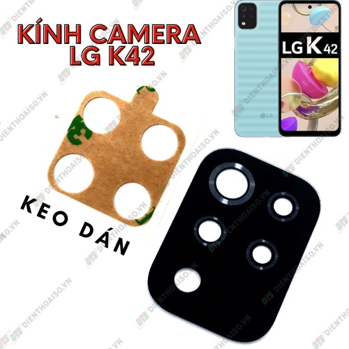 Mặt kính camera lg k42 có sẵn keo