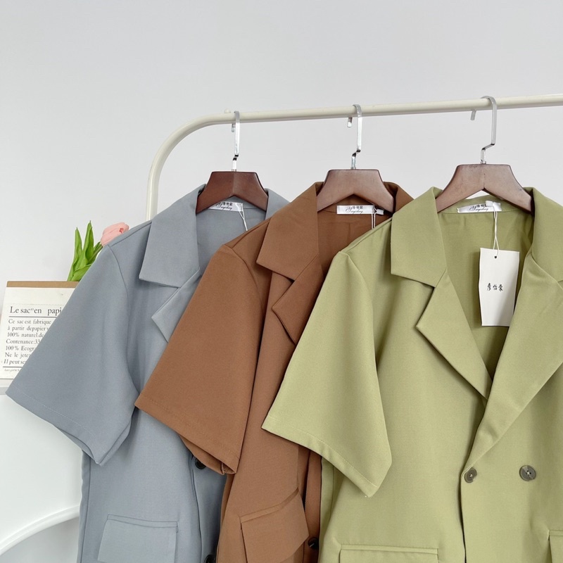 Set bộ vest style Hàn Quốc gam màu lạ hottrend