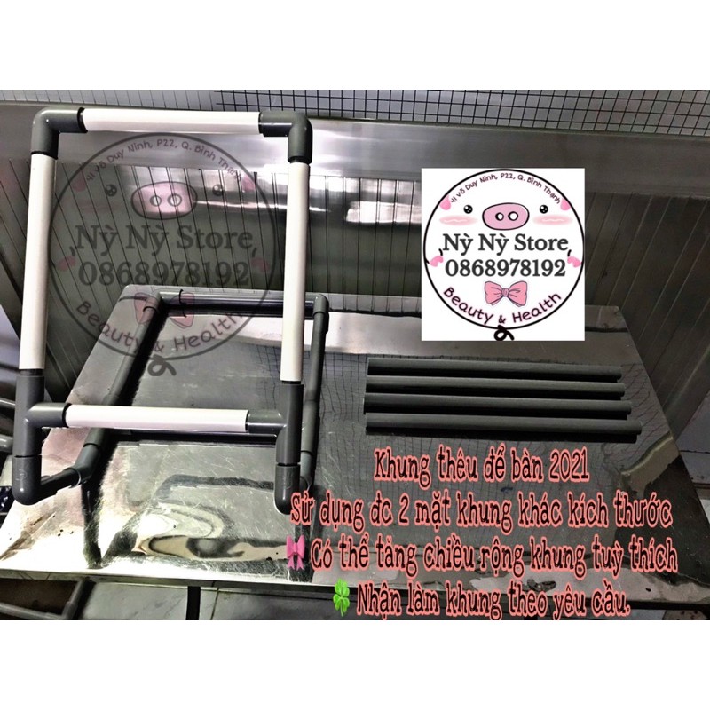 Nỳ nỳ Store - khung thêu 2 mặt để bàn 2021
