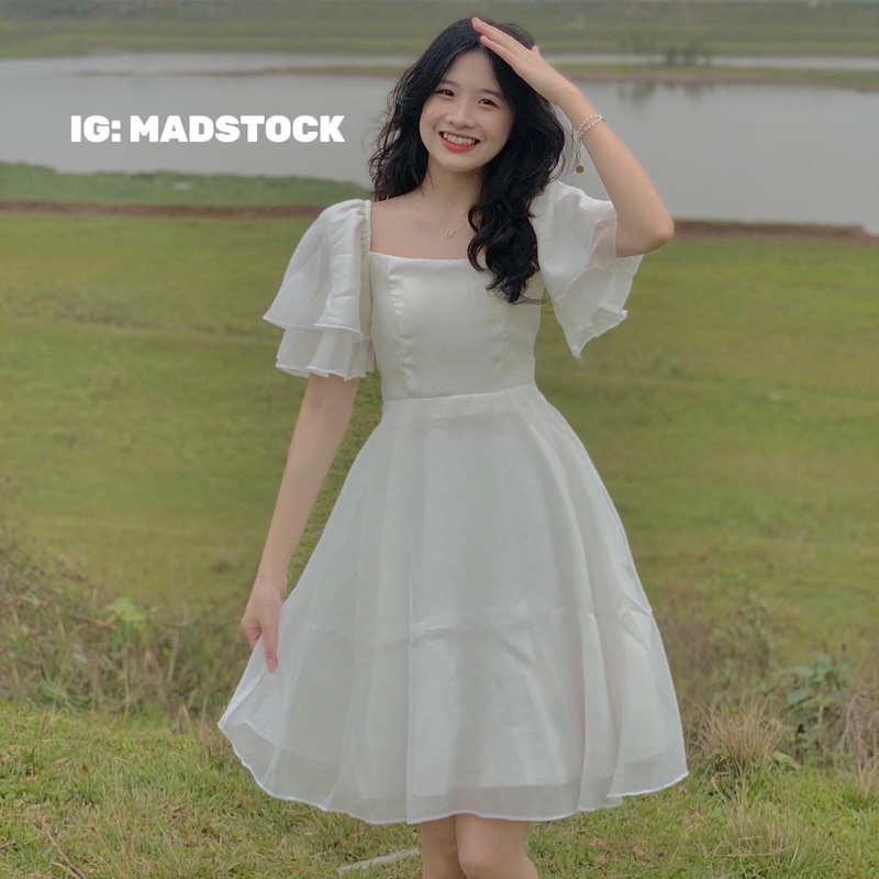 ĐẦM-VÁY TRẮNG TAY VOAN 2Tầng CÔNG CHÚA chụp kỷ yếu 💕 ĐẦM SWEETY DRESS