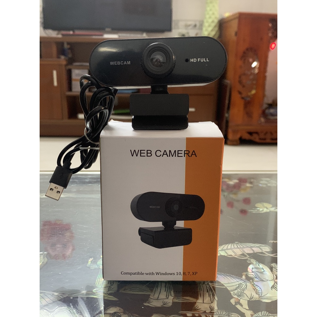 Webcam HD 1080p có Mic phục vụ học Online và làm việc trực tuyến