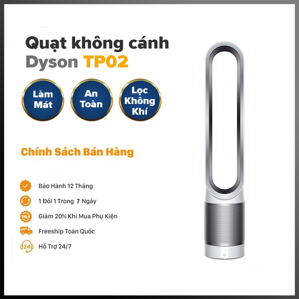 Quạt Không Cánh Kèm Lọc Không Khí Dyson Pure Cool Link TP02