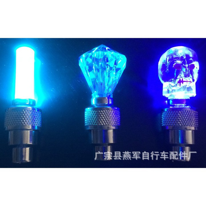 2 Đèn led gắn van xe đạp điện, xe máy